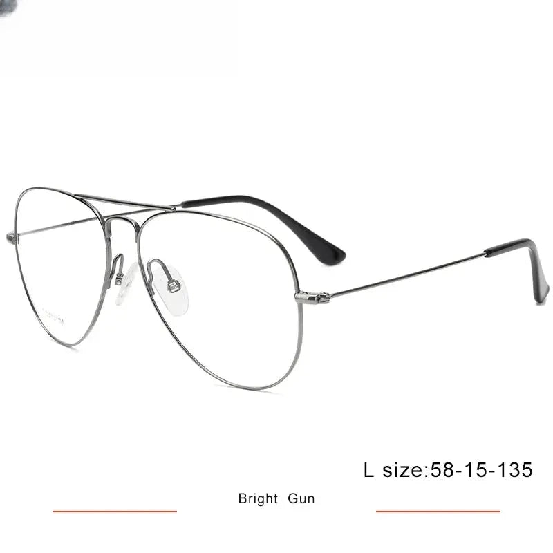 Unisex Oval Full Rim Titanium Double Bridge Prescription Glasses 716050 — view 9 | Rx Spectacle