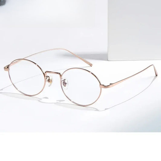 Unisex Round Full Rim Titanium Prescription Glasses 632667 — view 1 | Rx Spectacle