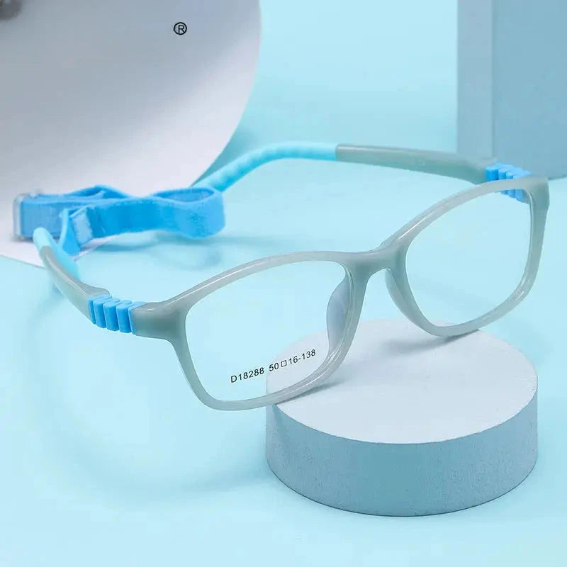 Unisex Square Full Rim Titanium Prescription Glasses 4182 — view 1 | Rx Spectacle