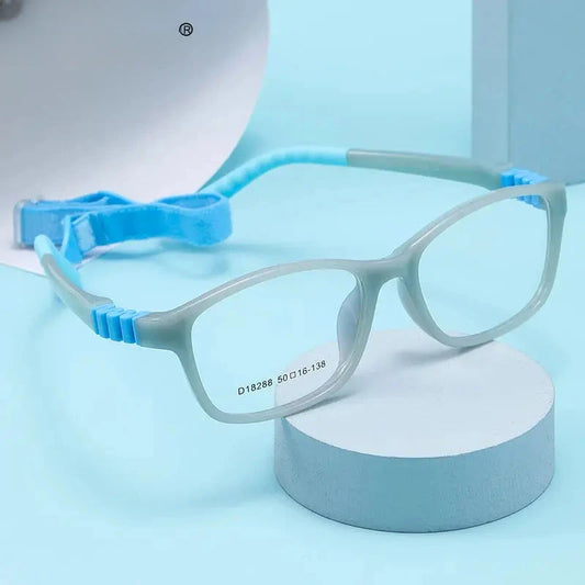 Unisex Square Full Rim Titanium Prescription Glasses 4182 — view 1 | Rx Spectacle