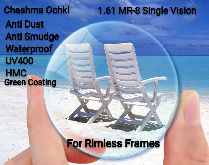 1.61 Index MR-8 Clear Lenses — view 1 | Rx Spectacle