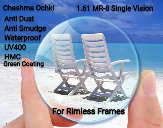 1.61 Index MR-8 Clear Lenses — view 1 | Rx Spectacle