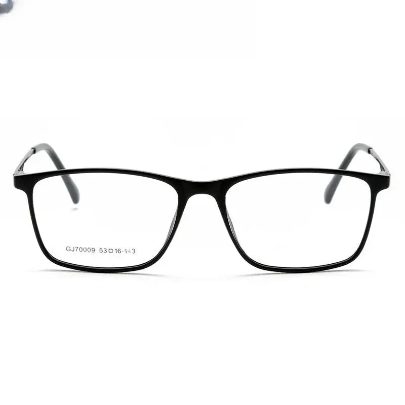 Women's Square Full Rim Titanium Prescription Glasses 70009 — view 1 | Rx Spectacle