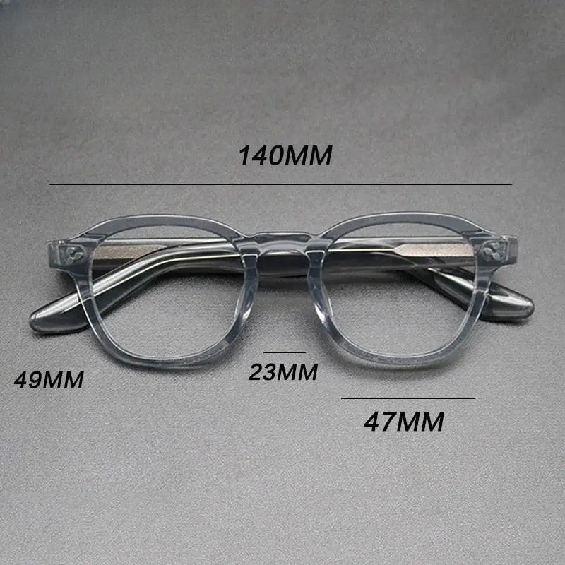 Unisex Square Full Rim Acetate Prescription Glasses Gxyj684 — view 2 | Rx Spectacle