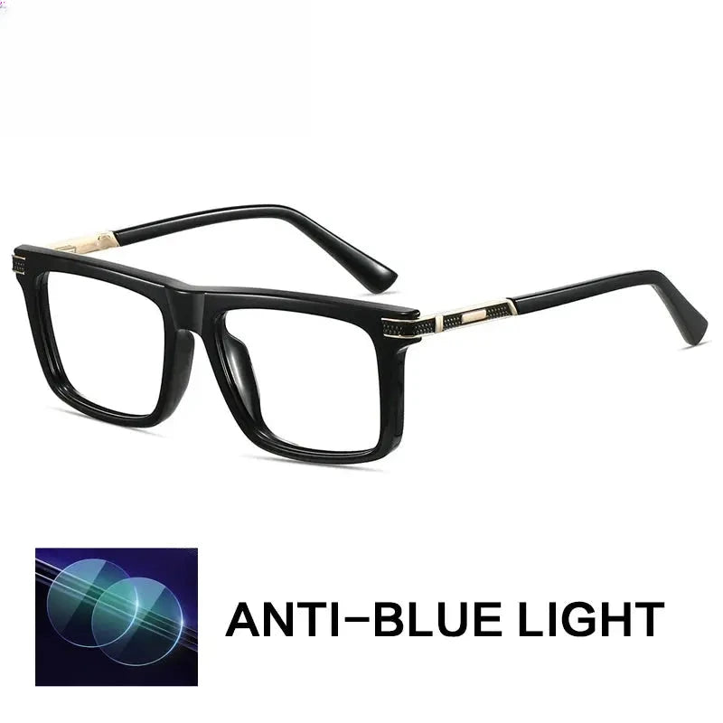Unisex Square Full Rim Titanium Reading Glasses Gxy84002 — view 7 | Rx Spectacle