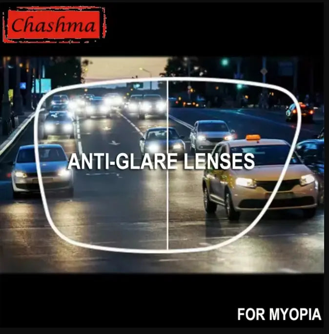 Single Vision Anti Glare Anti Blue Light Clear Lenses — view 3 | Rx Spectacle