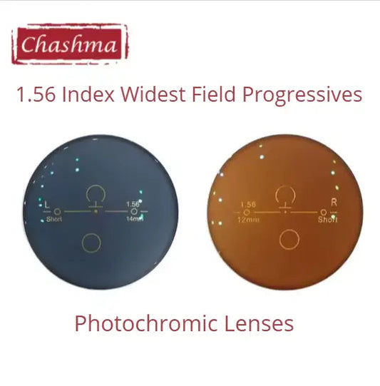 1.56 Index Widest Field Progressive Photochromic Lenses — view 1 | Rx Spectacle