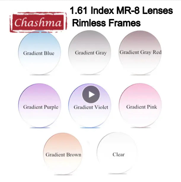 1.61 MR-8 Single Vision Tinted Lenses — view 1 | Rx Spectacle