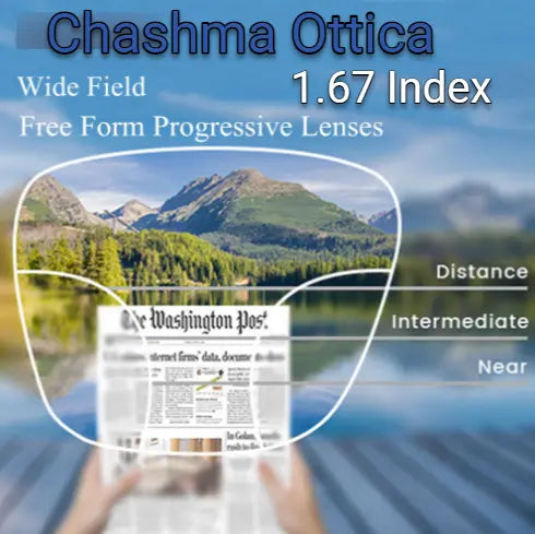 Wide Field Progressive Clear Lenses — view 3 | Rx Spectacle