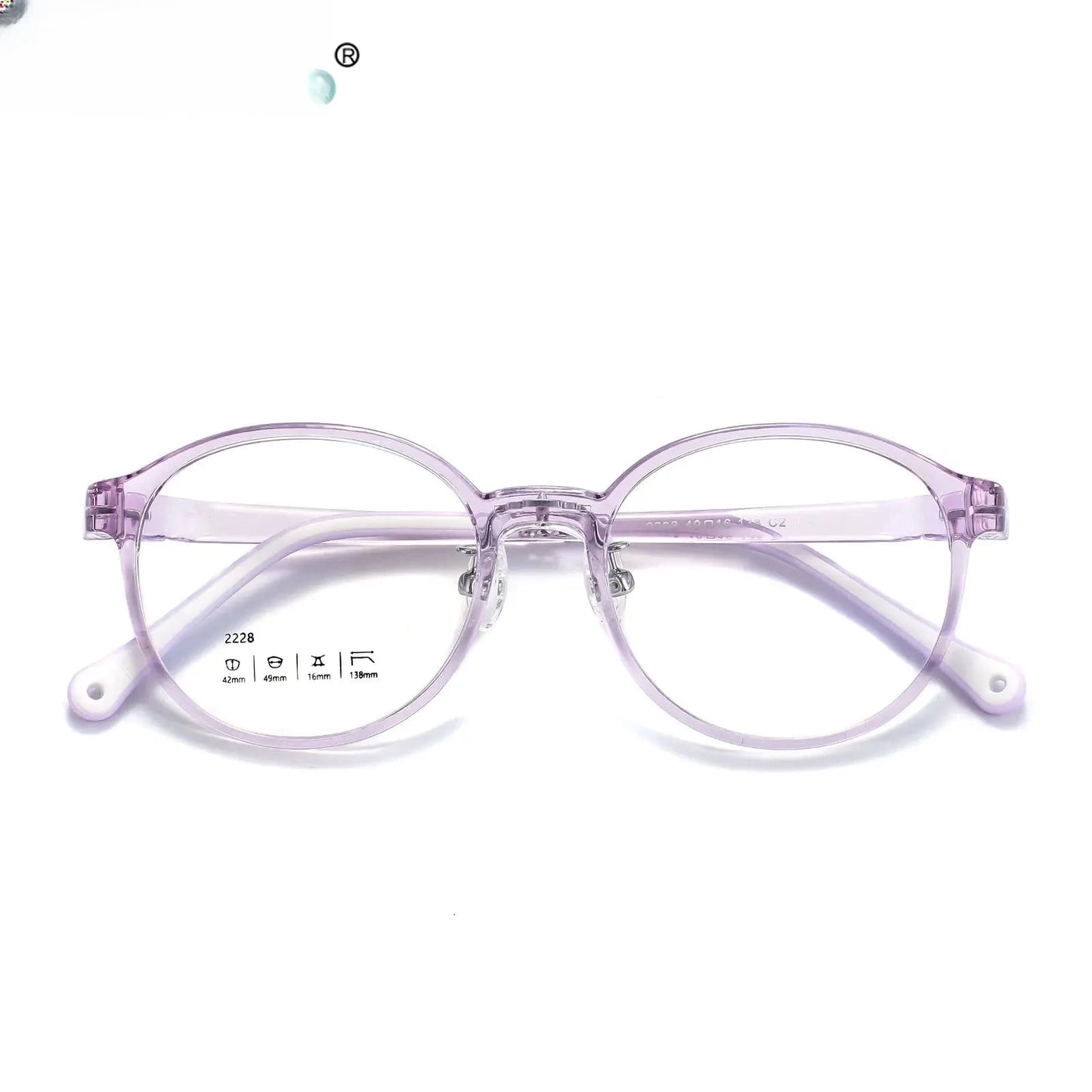 Unisex Oval Full Rim Titanium Prescription Glasses 2228 — view 1 | Rx Spectacle