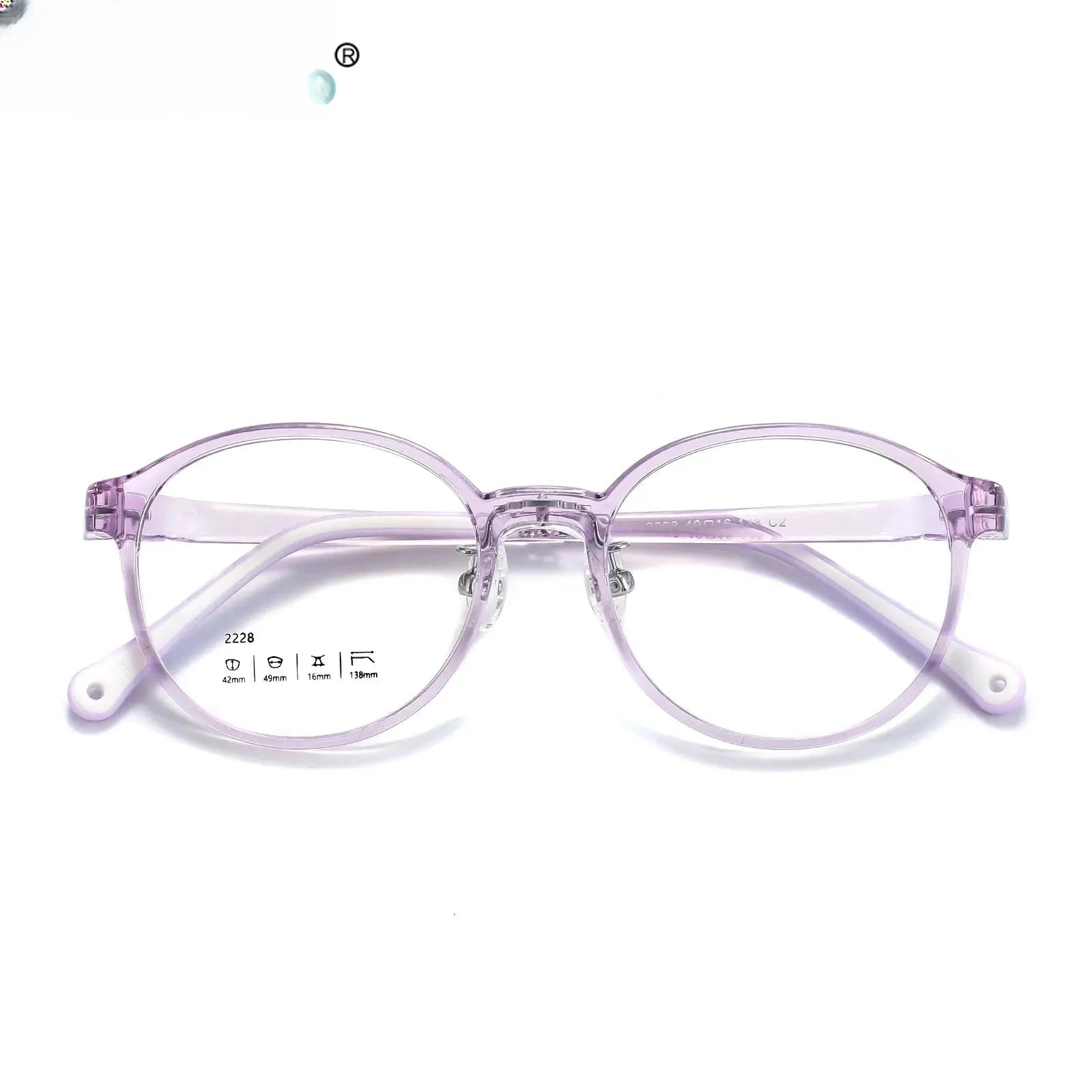 Unisex Oval Full Rim Titanium Prescription Glasses 2228 — view 1 | Rx Spectacle
