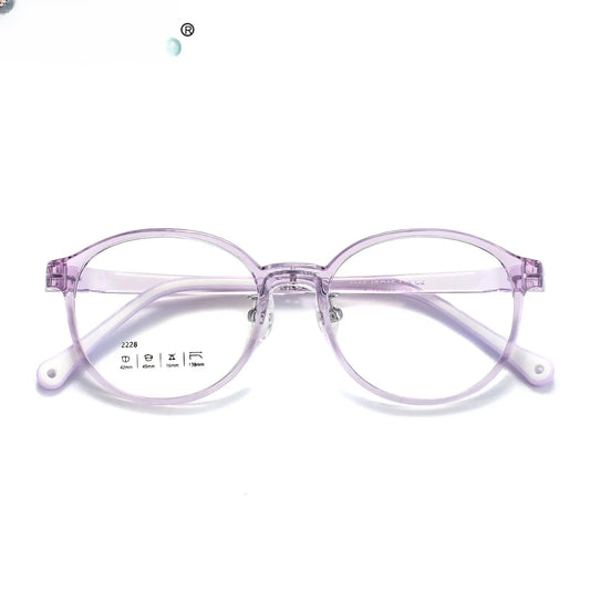 Unisex Oval Full Rim Titanium Prescription Glasses 2228 — view 1 | Rx Spectacle