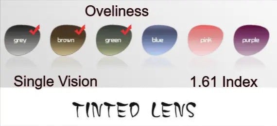1.61 Index Single Vision Tinted Lenses — view 1 | Rx Spectacle