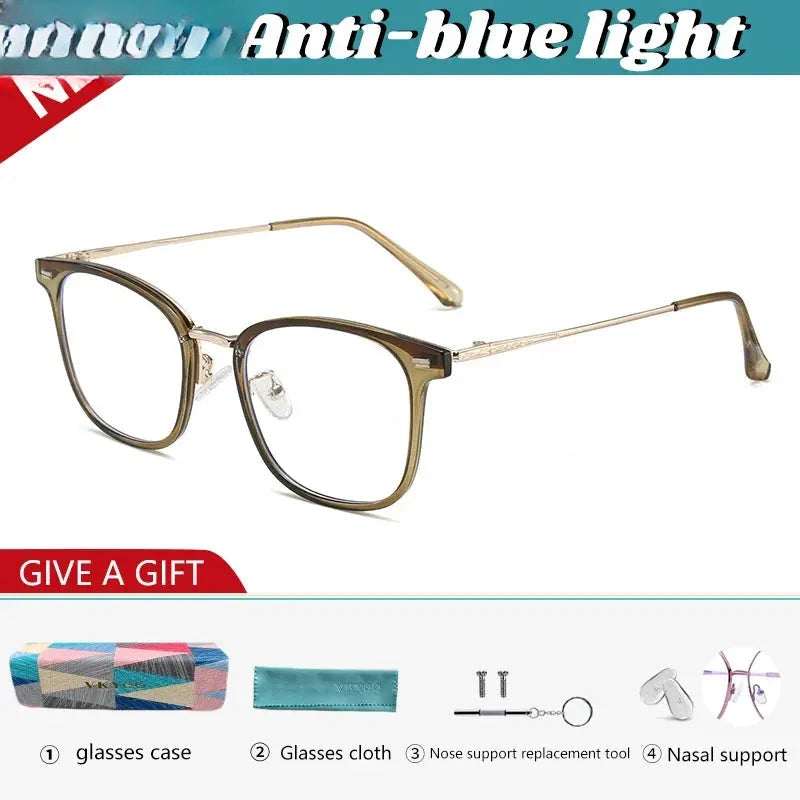 Unisex Square Full Rim TR90 Prescription Glasses 49878 — view 4 | Rx Spectacle