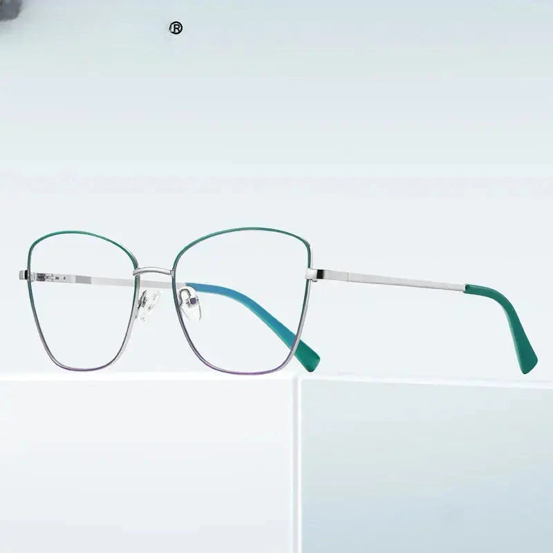 Unisex Square Full Rim Titanium Reading Glasses 3087 — view 3 | Rx Spectacle