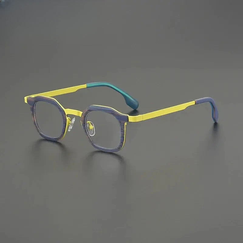 Women's Square Full Rim Titanium Prescription Glasses G85893 — view 8 | Rx Spectacle