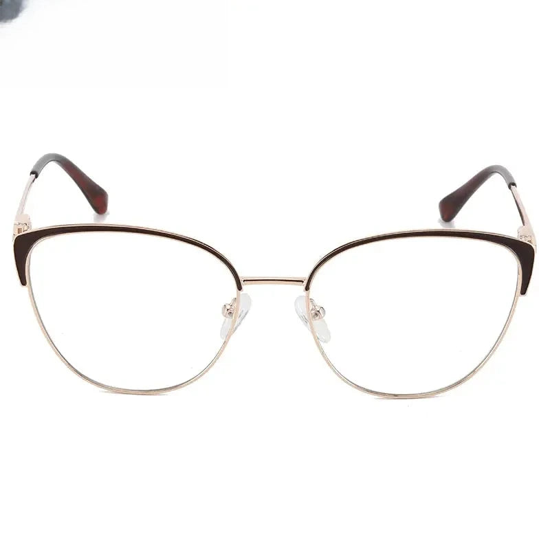Women's Cat Eye Full Rim Alloy Prescription Glasses 310393 — view 4 | Rx Spectacle