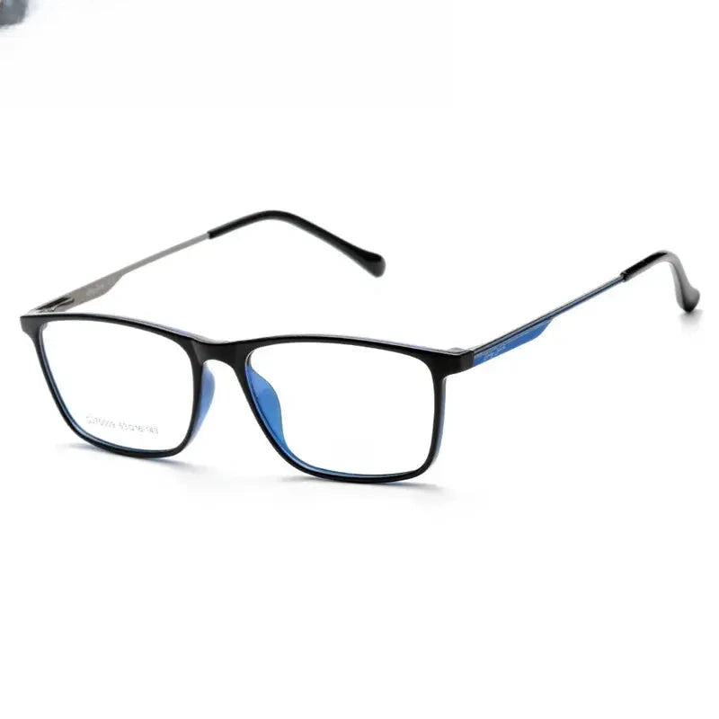 Women's Square Full Rim Titanium Prescription Glasses 70009 — view 6 | Rx Spectacle