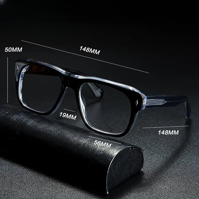 Unisex Square Full Rim Acetate Prescription Glasses Gxyj839 — view 8 | Rx Spectacle