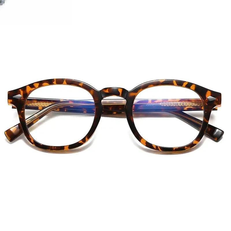 Unisex Square Full Rim Titanium Prescription Glasses 2096 — view 9 | Rx Spectacle