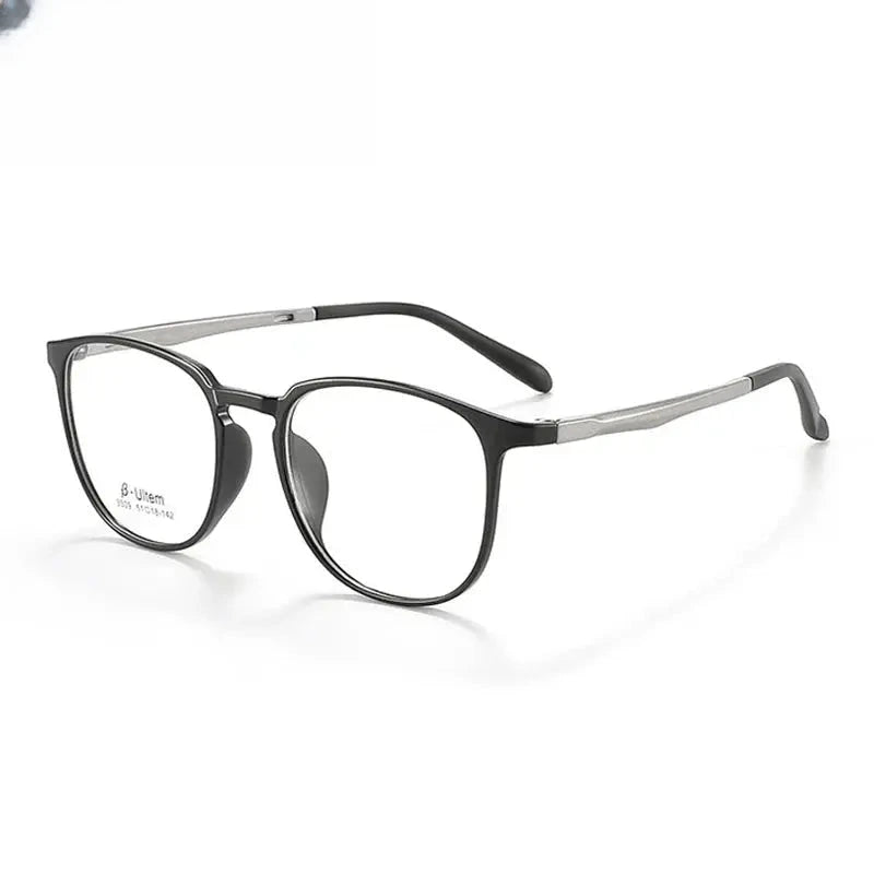 Unisex Square Full Rim Titanium Prescription Glasses 773309 — view 5 | Rx Spectacle