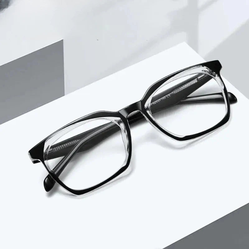 Unisex Square Full Rim Titanium Prescription Glasses 474001 — view 1 | Rx Spectacle