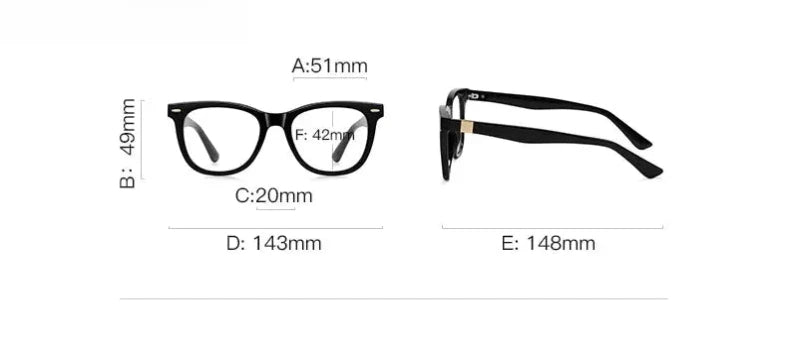 Women's Butterfly Full Rim Titanium Reading Glasses 512230 — view 3 | Rx Spectacle