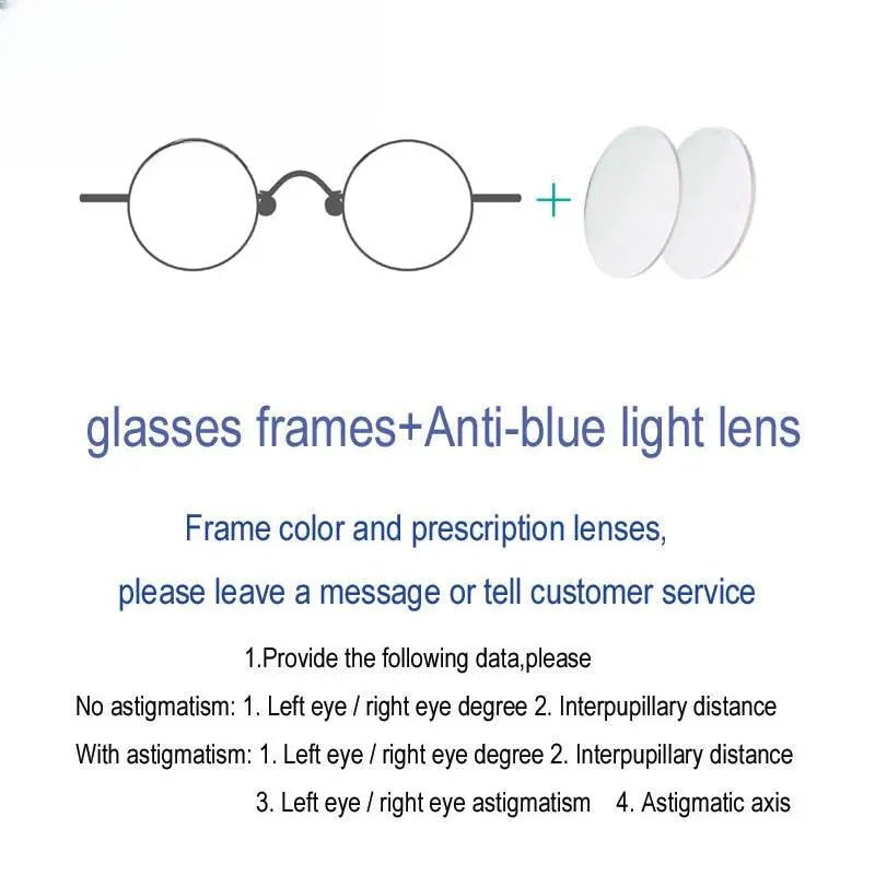 Unisex Round Full Rim Alloy Prescription Glasses 811001 — view 13 | Rx Spectacle