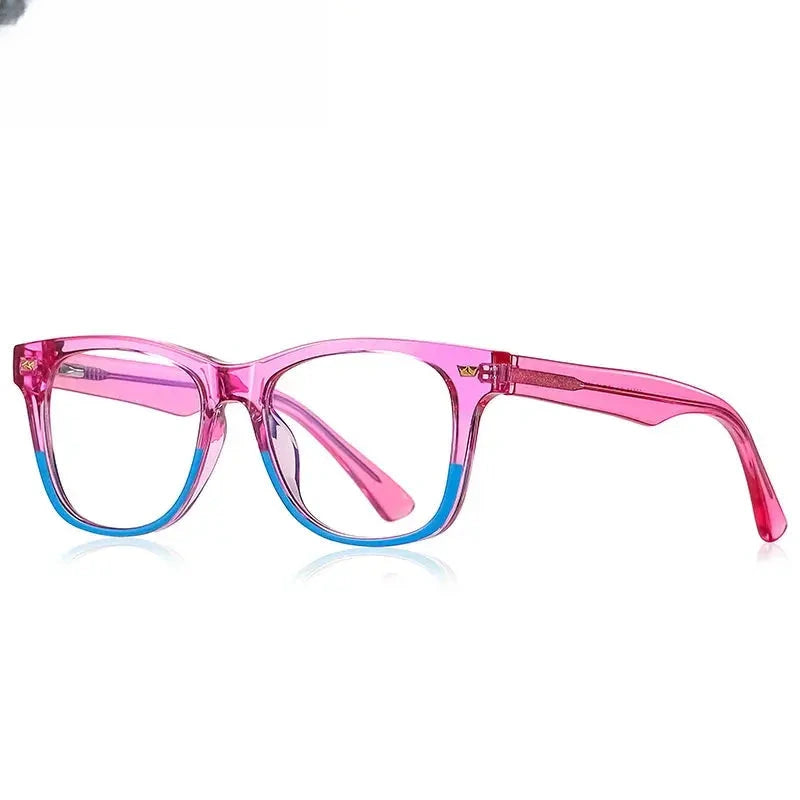 Unisex Square Full Rim Titanium Prescription Glasses 820215 — view 6 | Rx Spectacle