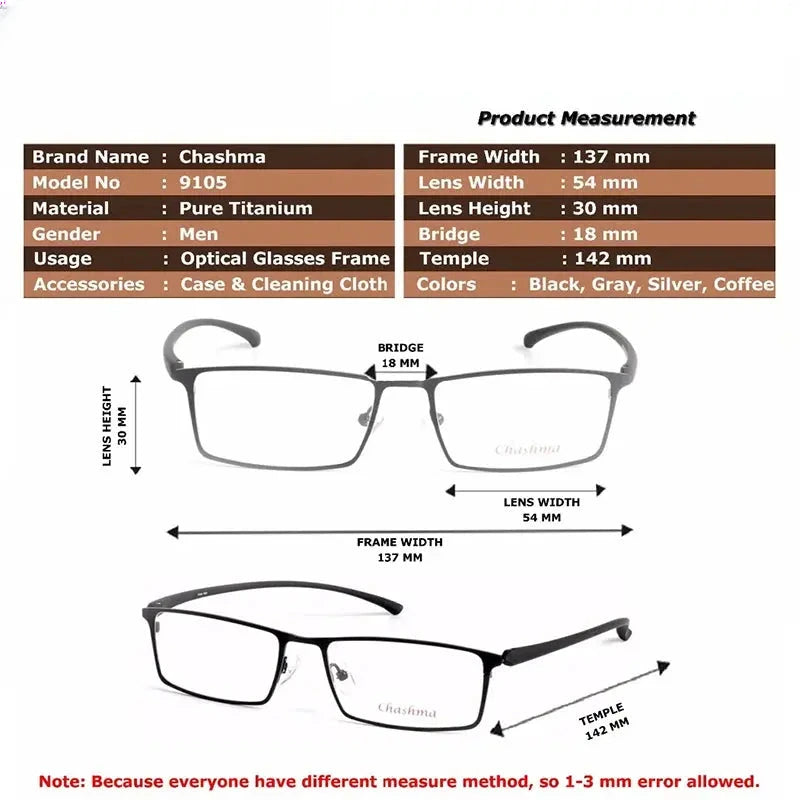 Women's Polygon Full Rim Titanium Prescription Glasses 889105 — view 2 | Rx Spectacle