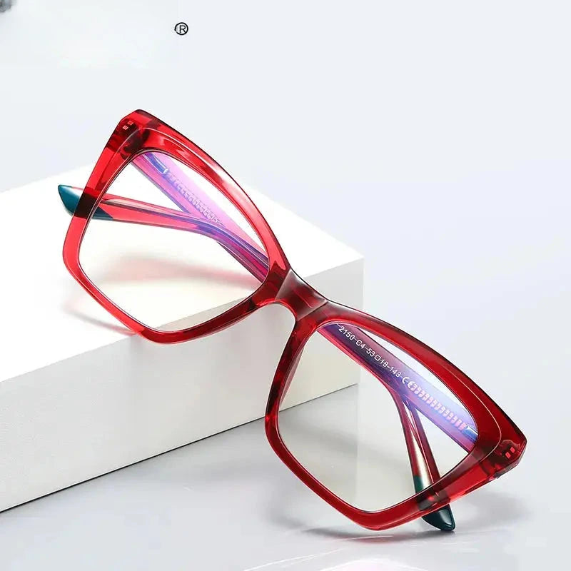 Women's Square Full Rim Titanium Reading Glasses 2150 — view 1 | Rx Spectacle