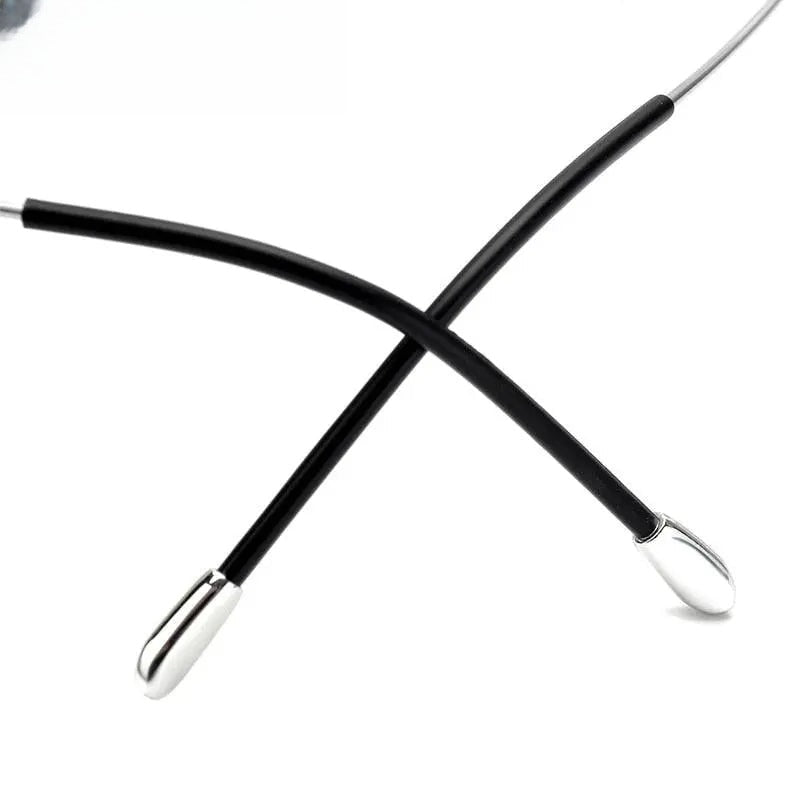 Men's Square Rimless Titanium Prescription Glasses Kr16064 — view 13 | Rx Spectacle