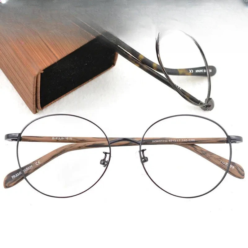 Unisex Round Full Rim Alloy Prescription Glasses 826017 — view 1 | Rx Spectacle
