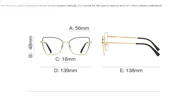 Unisex Butterfly Full Rim Titanium Reading Glasses 3086 — view 14 | Rx Spectacle