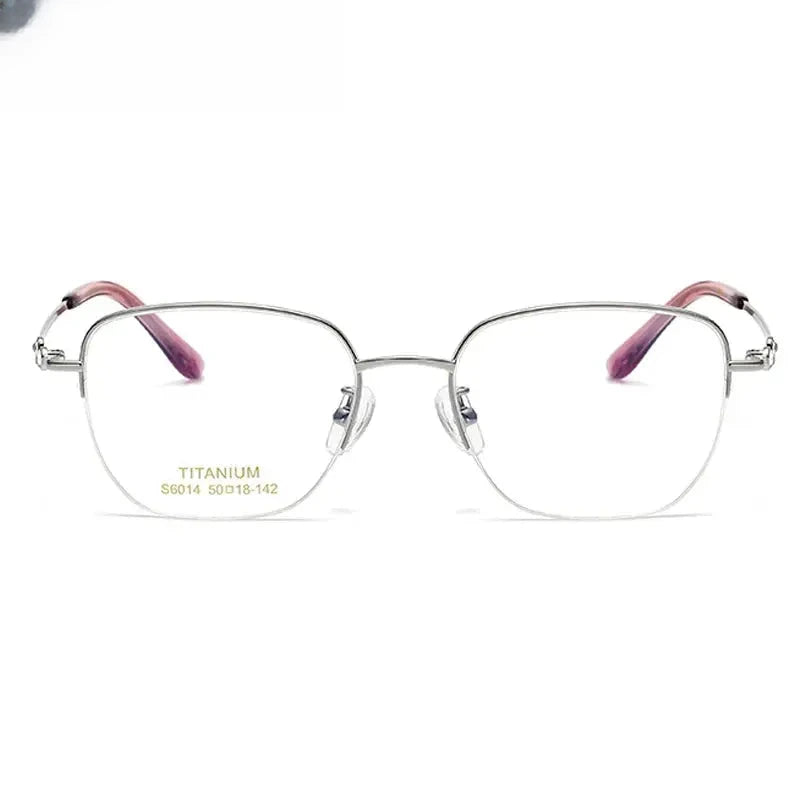 Women's Polygon Semi-Rimless Titanium Prescription Glasses 36014 — view 1 | Rx Spectacle