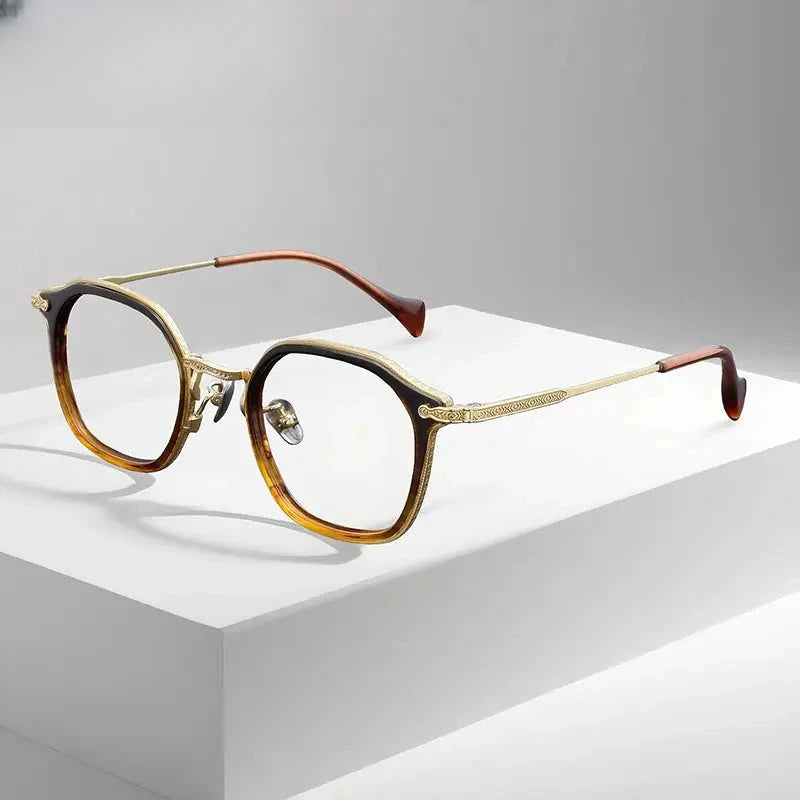 Unisex Oval Full Rim Titanium Prescription Glasses 926010 — view 1 | Rx Spectacle