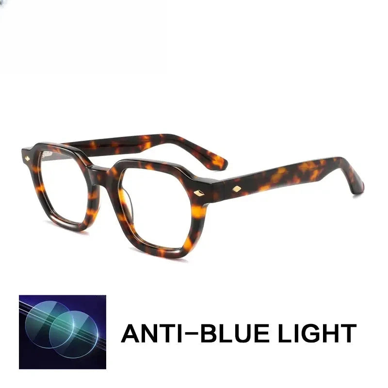 Unisex Polygon Full Rim Acetate Reading Glasses G1157 — view 6 | Rx Spectacle