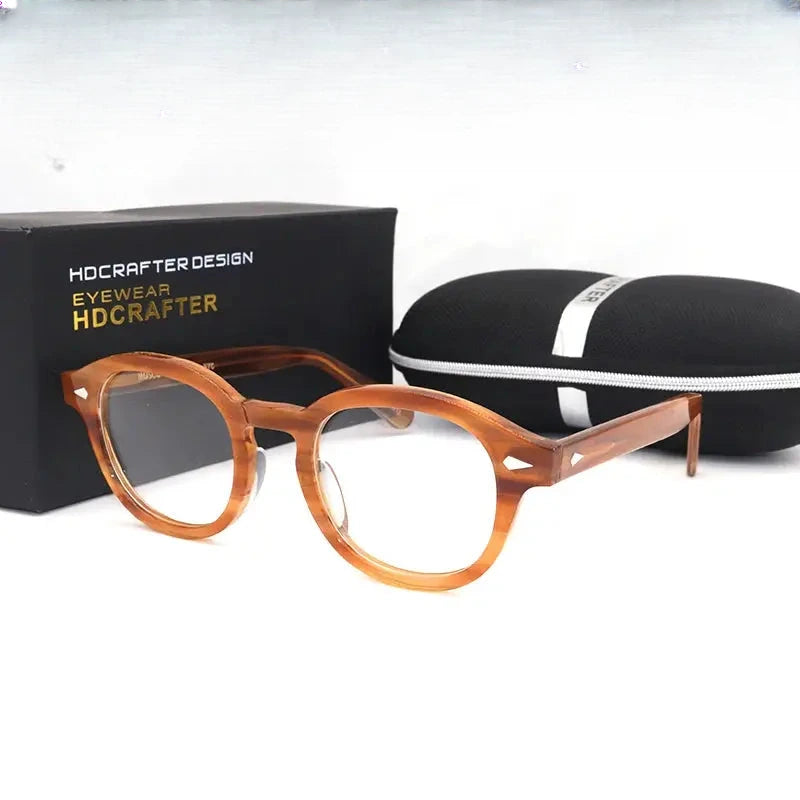 Unisex Oval Full Rim Acetate Prescription Glasses 80122 — view 1 | Rx Spectacle
