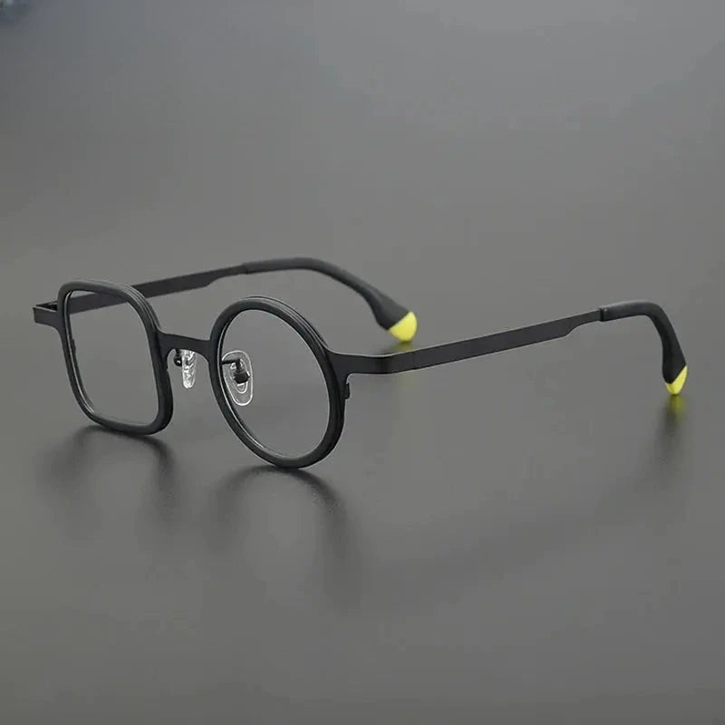 Women's Square Full Rim Titanium Prescription Glasses Gxyj185886 — view 4 | Rx Spectacle