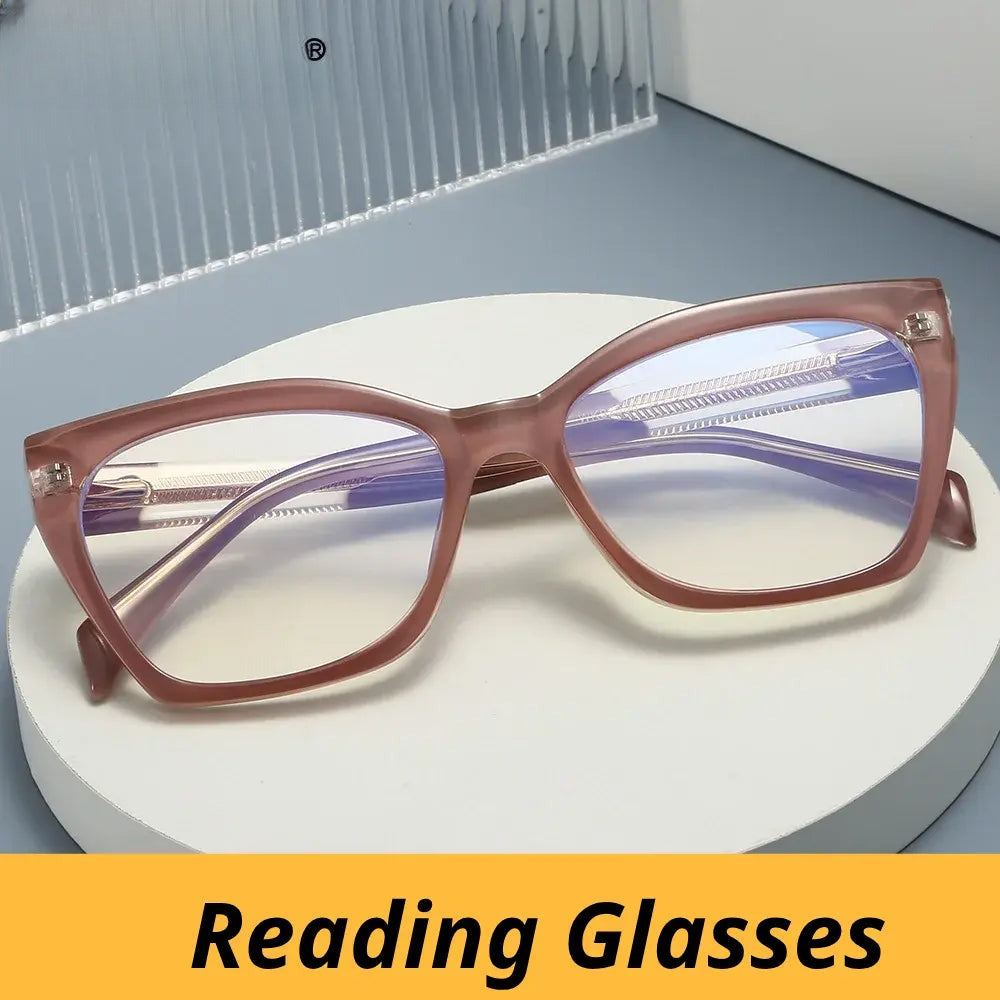 Women's Butterfly Full Rim TR90 Reading Glasses 582008 — view 1 | Rx Spectacle