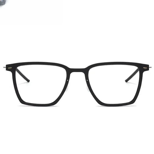 Women's Square Full Rim Titanium Prescription Glasses 16554 — view 1 | Rx Spectacle