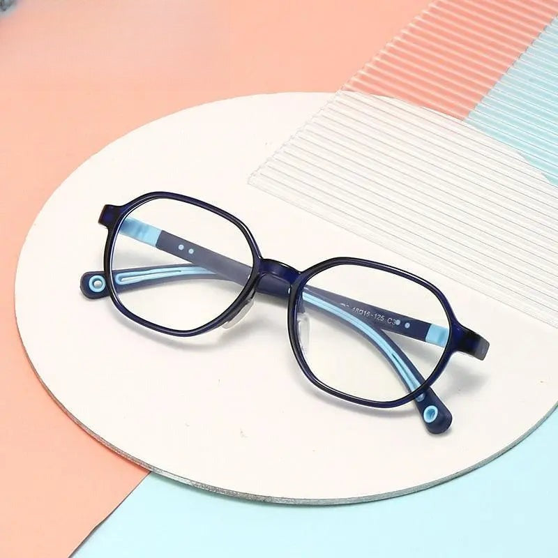 Unisex Round Full Rim Titanium Prescription Glasses Trd103 — view 1 | Rx Spectacle