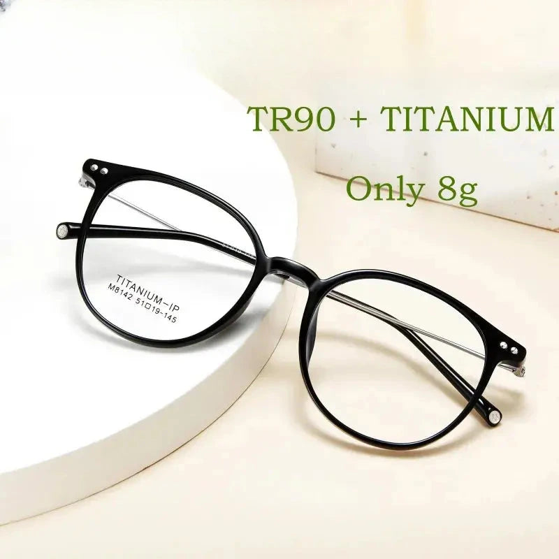 Unisex Square Full Rim Prescription Glasses M8142 — view 1 | Rx Spectacle