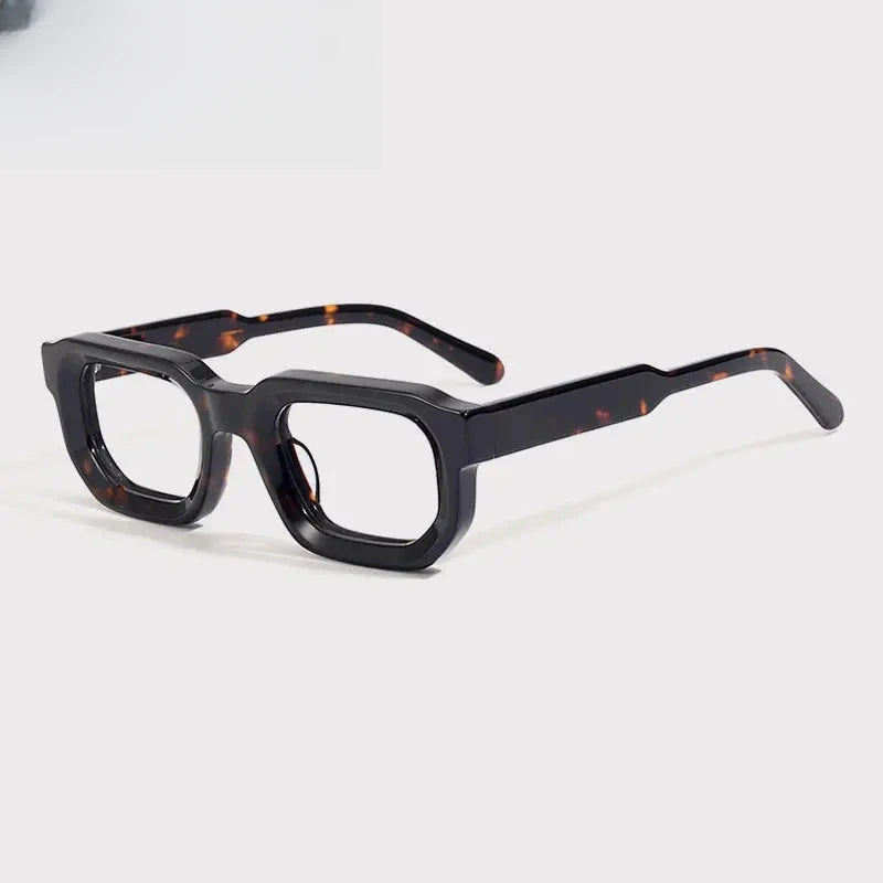 Unisex Browline Full Rim Acetate Prescription Glasses 1532 — view 2 | Rx Spectacle