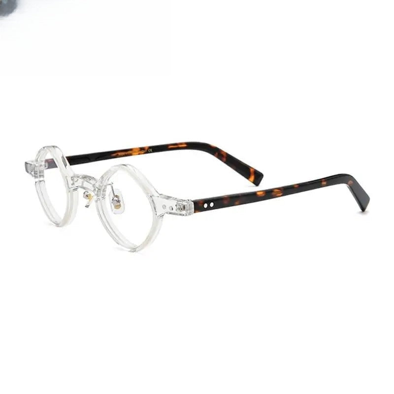 Unisex Round Full Rim Acetate Prescription Glasses Gxyj704 — view 2 | Rx Spectacle