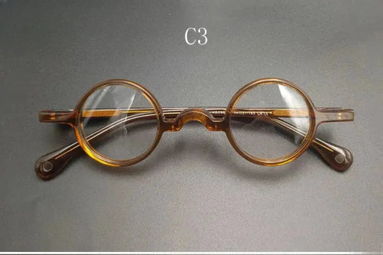 Unisex Round Full Rim Acetate Prescription Glasses 3134 — view 7 | Rx Spectacle