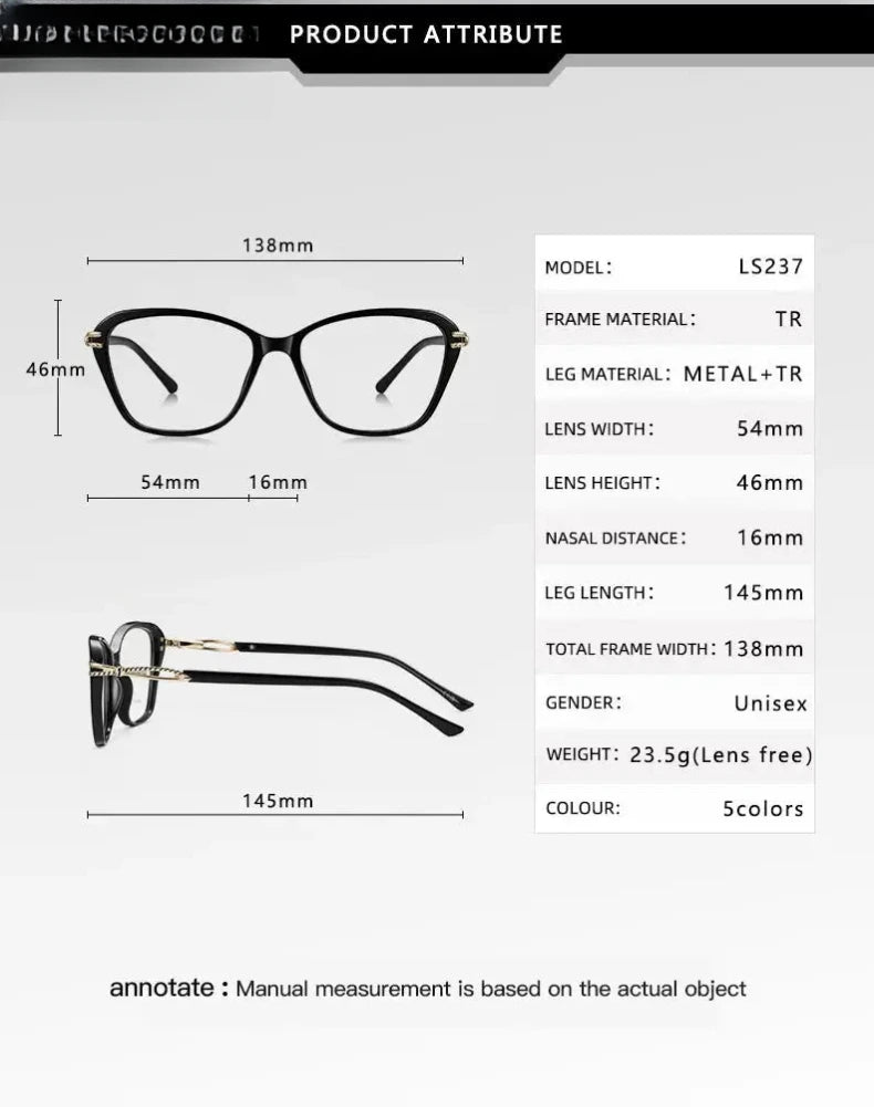 Women's Polygon Full Rim TR90 Reading Glasses 77237 — view 2 | Rx Spectacle