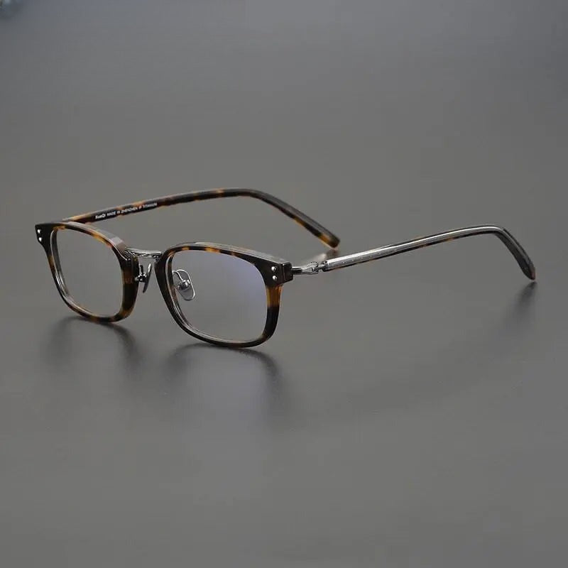 Unisex Square Full Rim Acetate Prescription Glasses Gxyj1052 — view 3 | Rx Spectacle