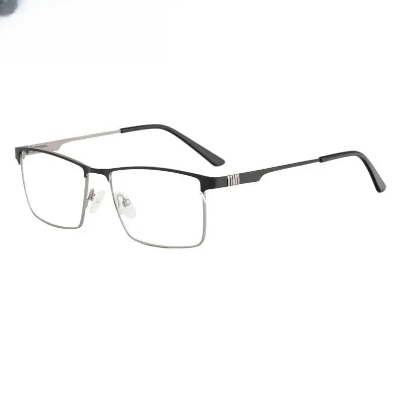 Men's Square Full Rim Titanium Prescription Glasses 83459 — view 3 | Rx Spectacle