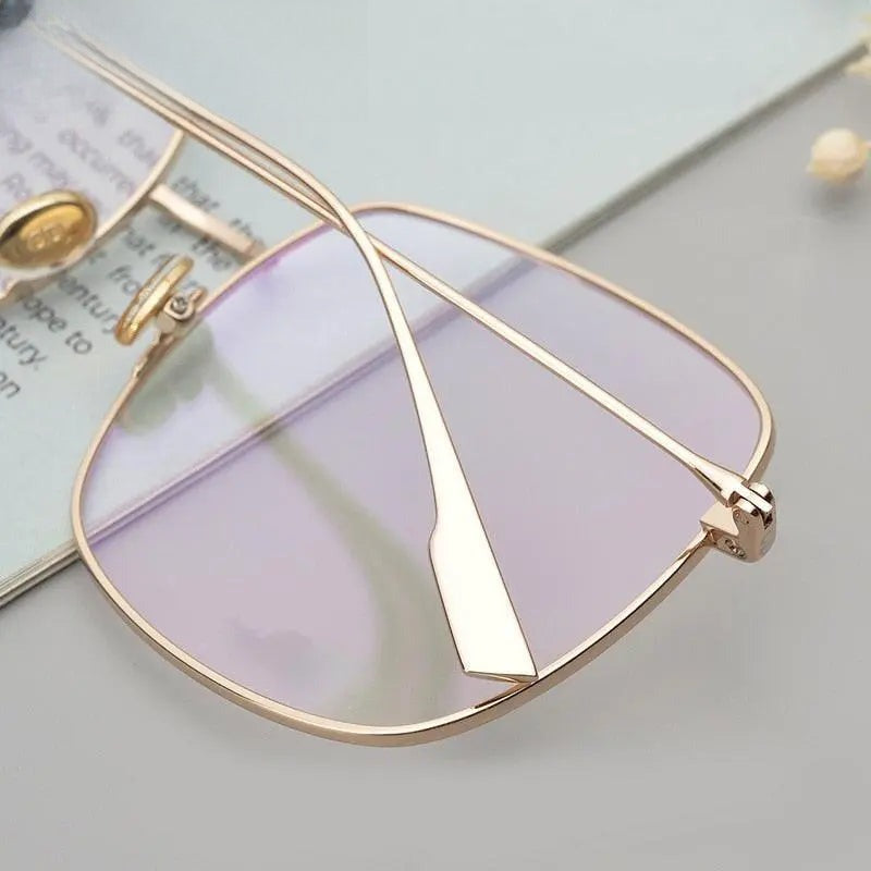 Women's Round Full Rim Titanium Prescription Glasses 18 — view 9 | Rx Spectacle